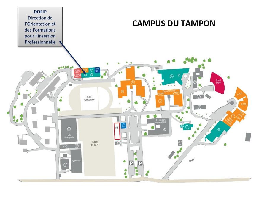 Plan d'accès DOFIP Campus Tampon